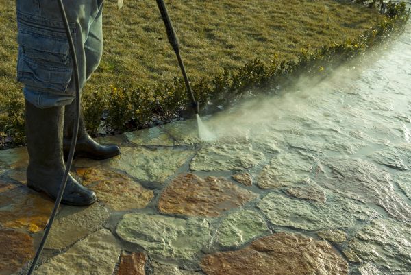 Stone Power Washing in Salem