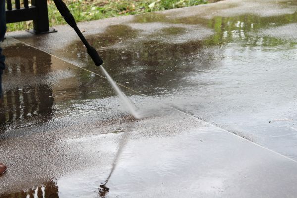 Concrete Deck Cleaning in Salem