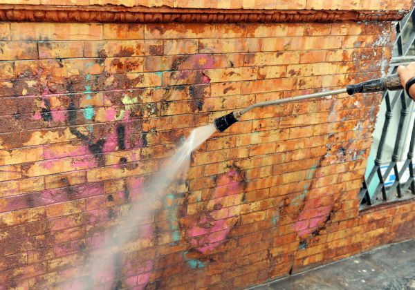 Brick Graffiti Cleaning in Salem