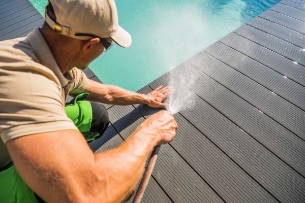 Pool Area Power Washing in Salem